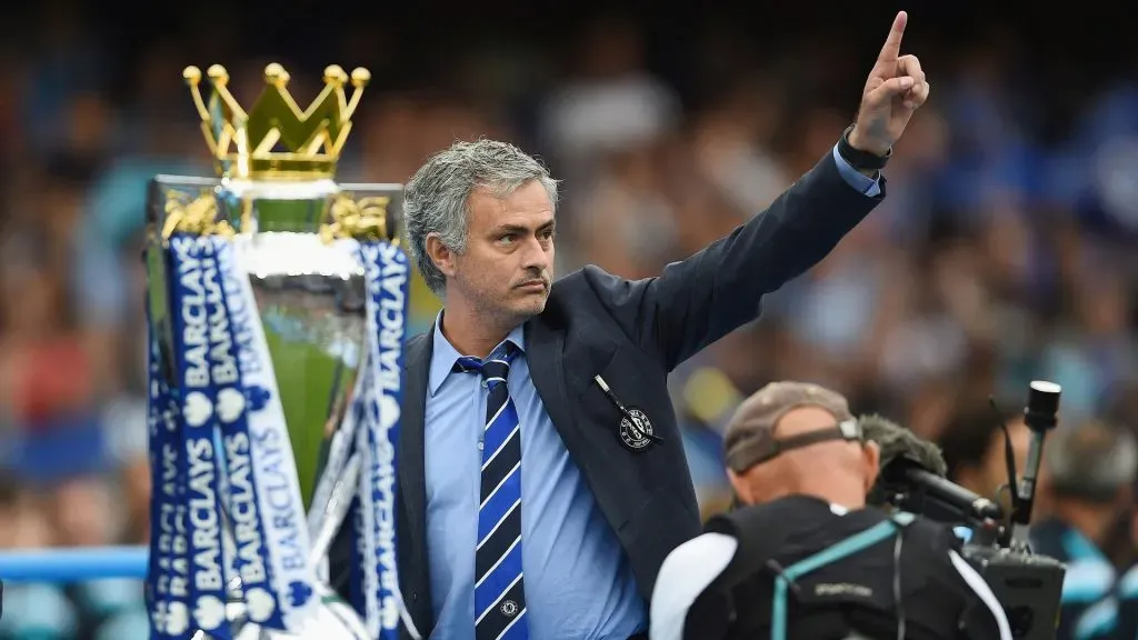 Matic e Mourinho foram campeões juntos no Chelsea. Foto: Laurence Griffiths/Getty Images