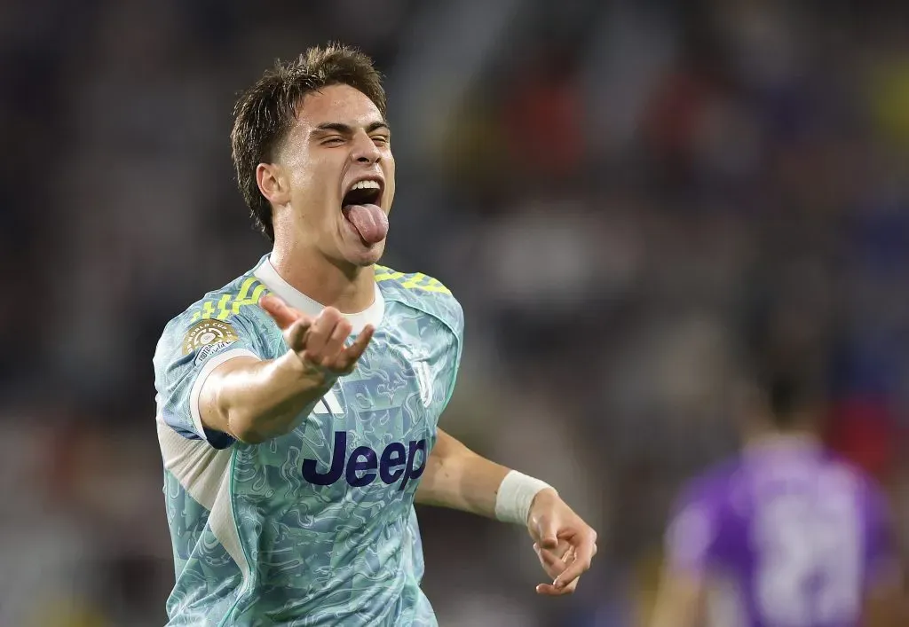 Kenan Yildiz, atacante da Juventus, de 20 anos. Torcida do Barcelona aprovou o jogador de 20 anos e comentou que ele joga muito mais do que Arda Güler, outro turco da nova geração. (Photo by Kevin C. Cox/Getty Images)