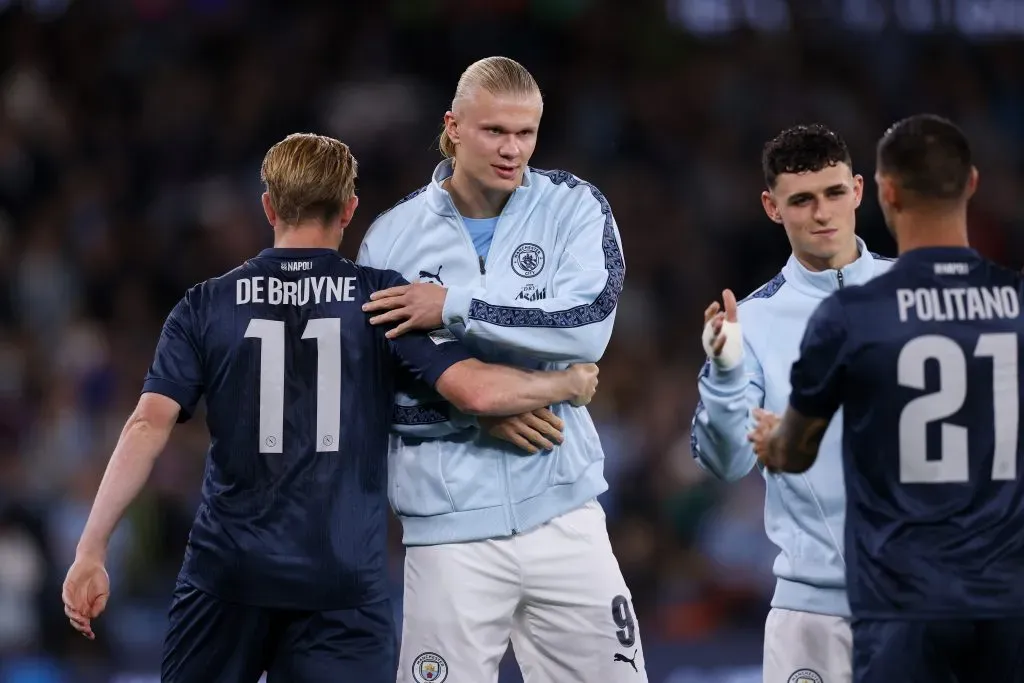 Haaland e De Bruyne: Reencontro em City x Napoli – Photo by Ryan Pierse/Getty Images