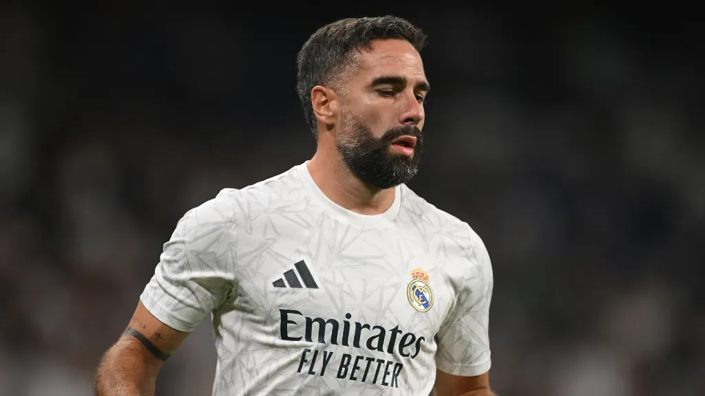 Dani Carvajal em partida do Real Madrid contra o Betis (Photo by Denis Doyle/Getty Images)