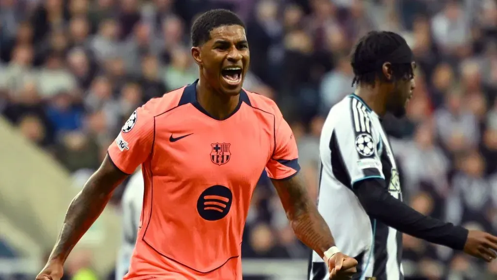 Rashford em Newcastle X Barcelona