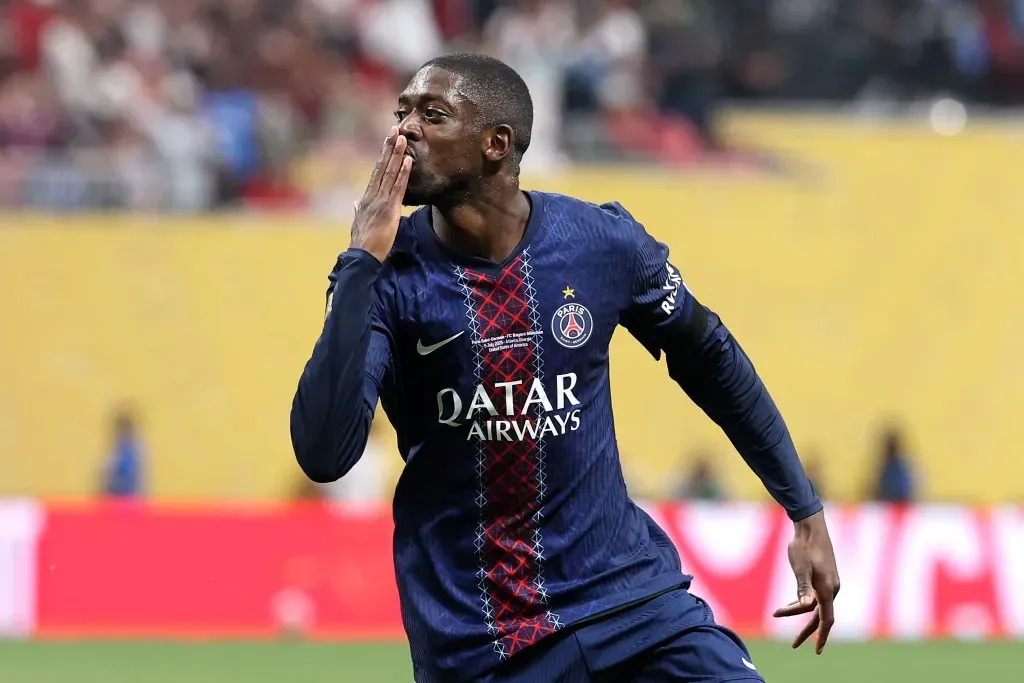 Dembélé pelo PSG. Foto: Kevin C. Cox/Getty Images