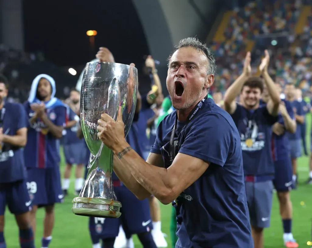 Luis Enrique foi campeão da Champions League com o PSG. (Photo by Claudio Villa/Getty Images)