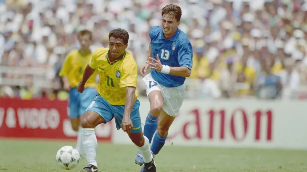 Romário venceria a Bola de Ouro pela Copa do Mundo de 1994. Foto: Mike Hewitt/Getty Images