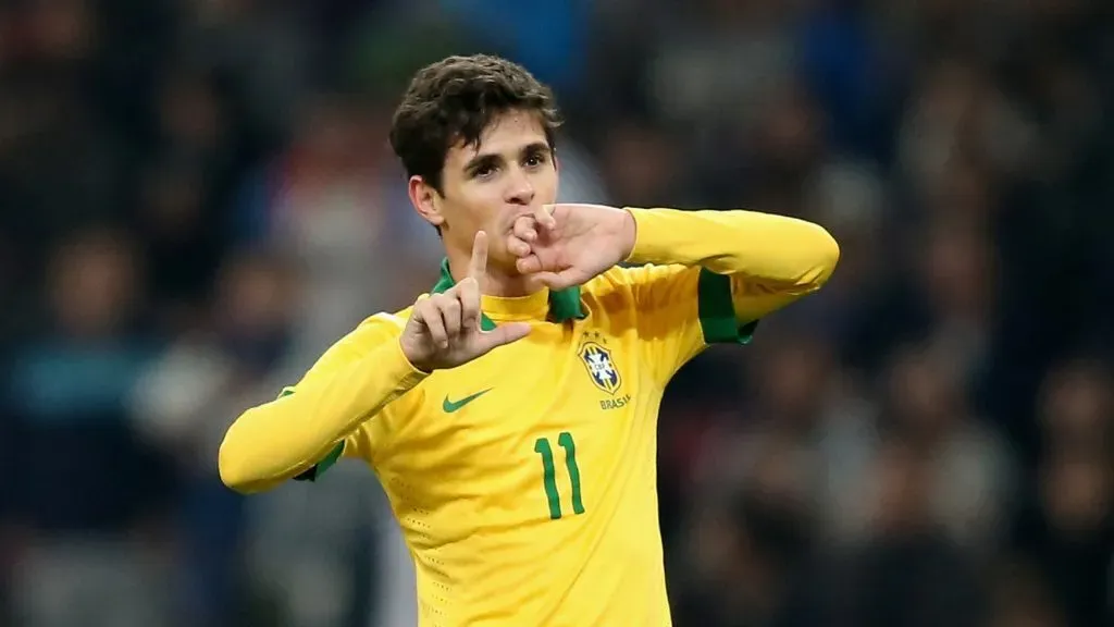 Oscar foi um dos destaques do Brasil naquela conquista. Foto: Feng Li/Getty Images