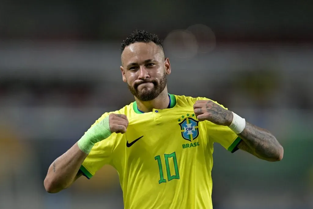 Neymar em ação pela Seleção Brasileira. (Photo by Pedro Vilela/Getty Images)
