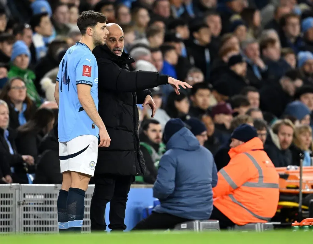Nico González em ação pelo City. (Photo by Michael Regan/Getty Images)