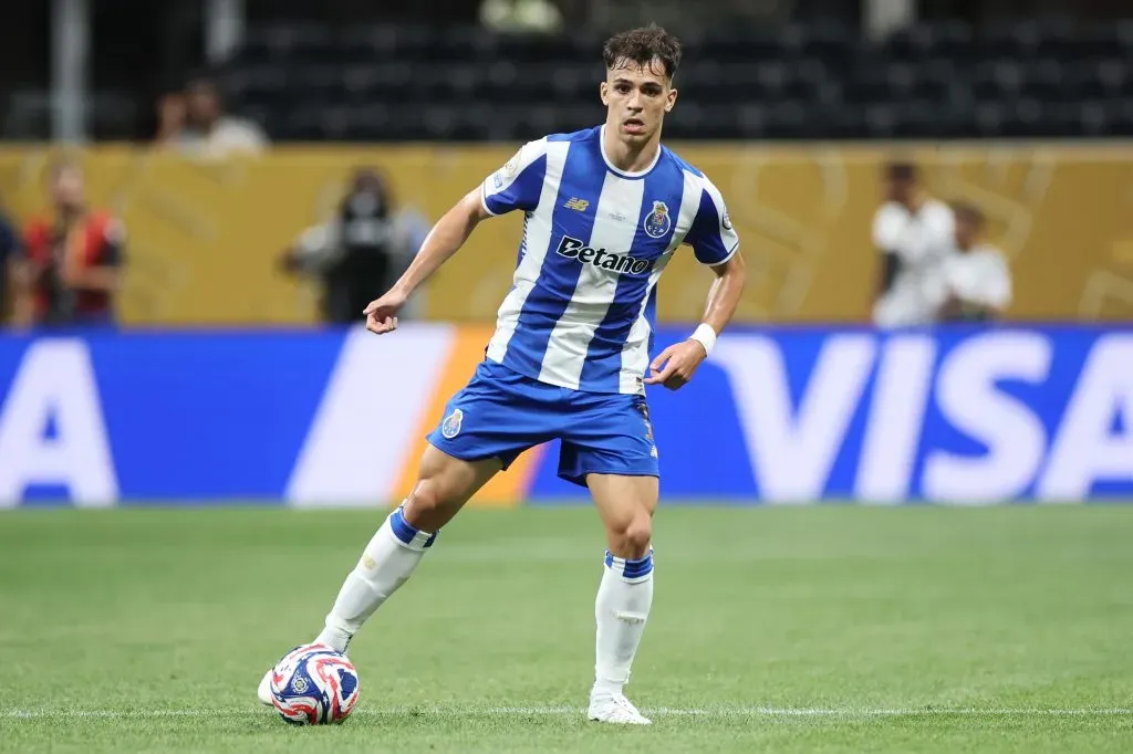 Gabri Veiga, um dos jogadores interessantes do Porto. Red Bull Salzburg x Porto se enfrentam nesta quinta-feira (25).(Foto: Alex Grimm/Getty Images)