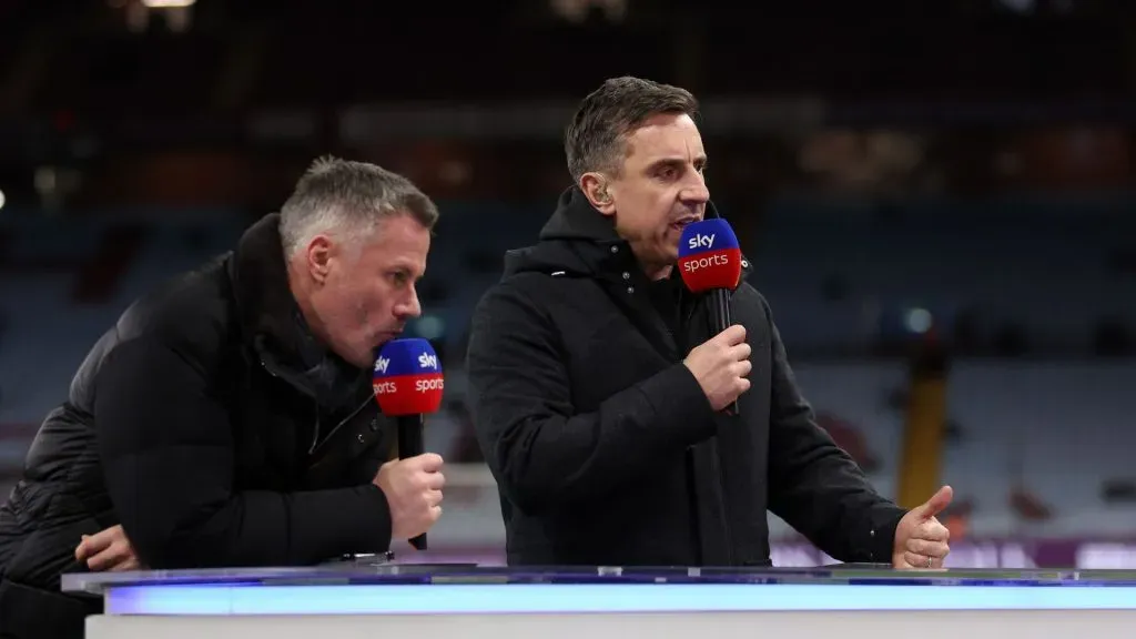 Neville e Carragher criticaram o estilo de jogo do Arsenal (Foto: Catherine Ivill/Getty Images)