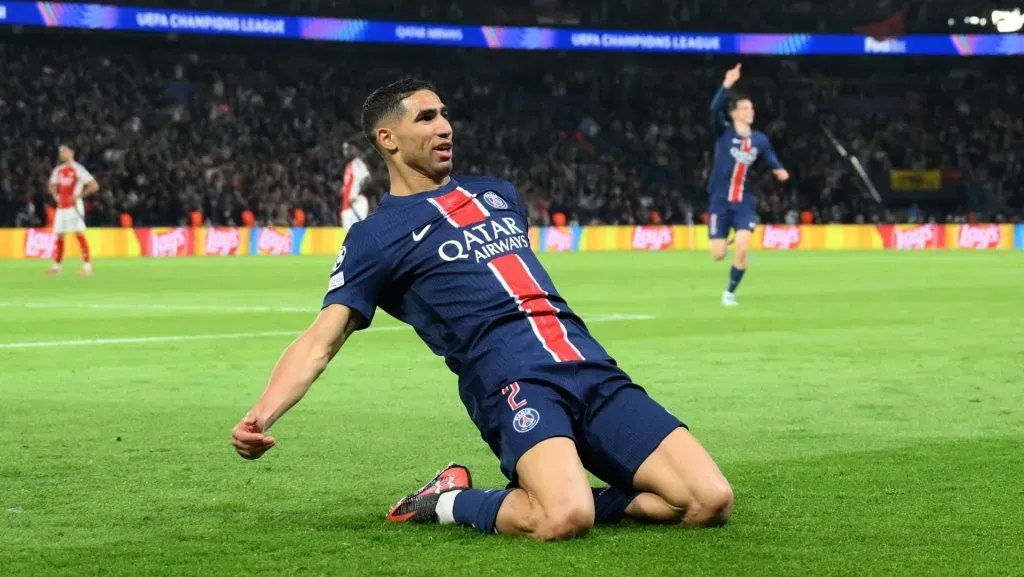 Achraf Hakimi vive ótima fase pelo PSG. Foto: David Ramos/Getty Images