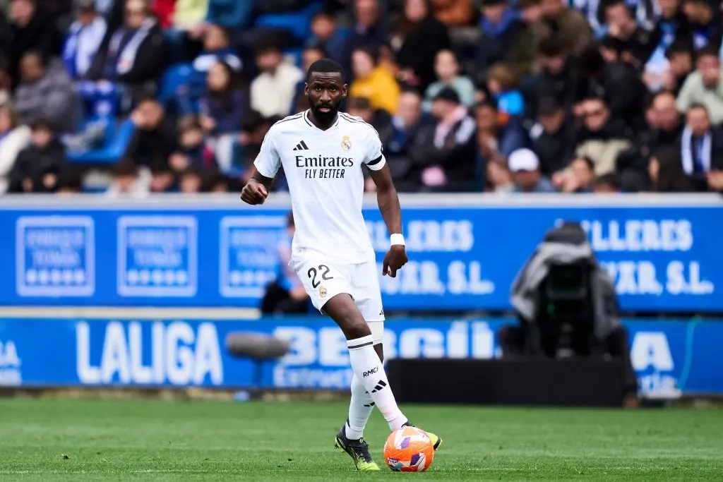 Rüdiger pelo Real Madrid. Foto: Juan Manuel Serrano Arce/Getty Images