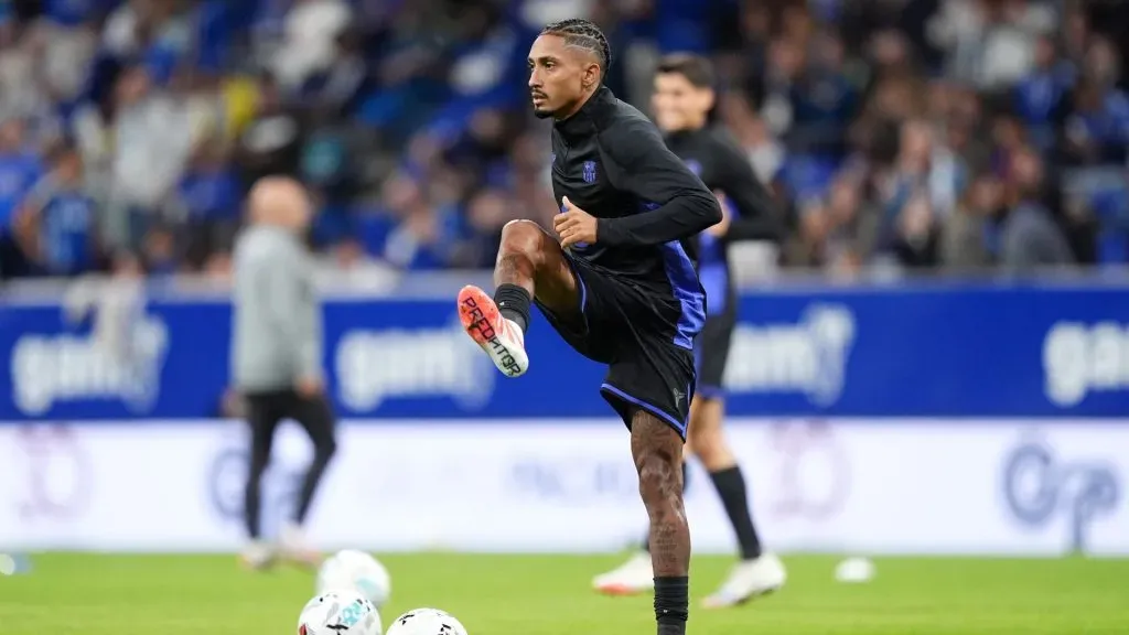 Barcelona confirmou lesão em Raphinha (foto: Juan Manuel Serrano Arce/Getty Imagens)