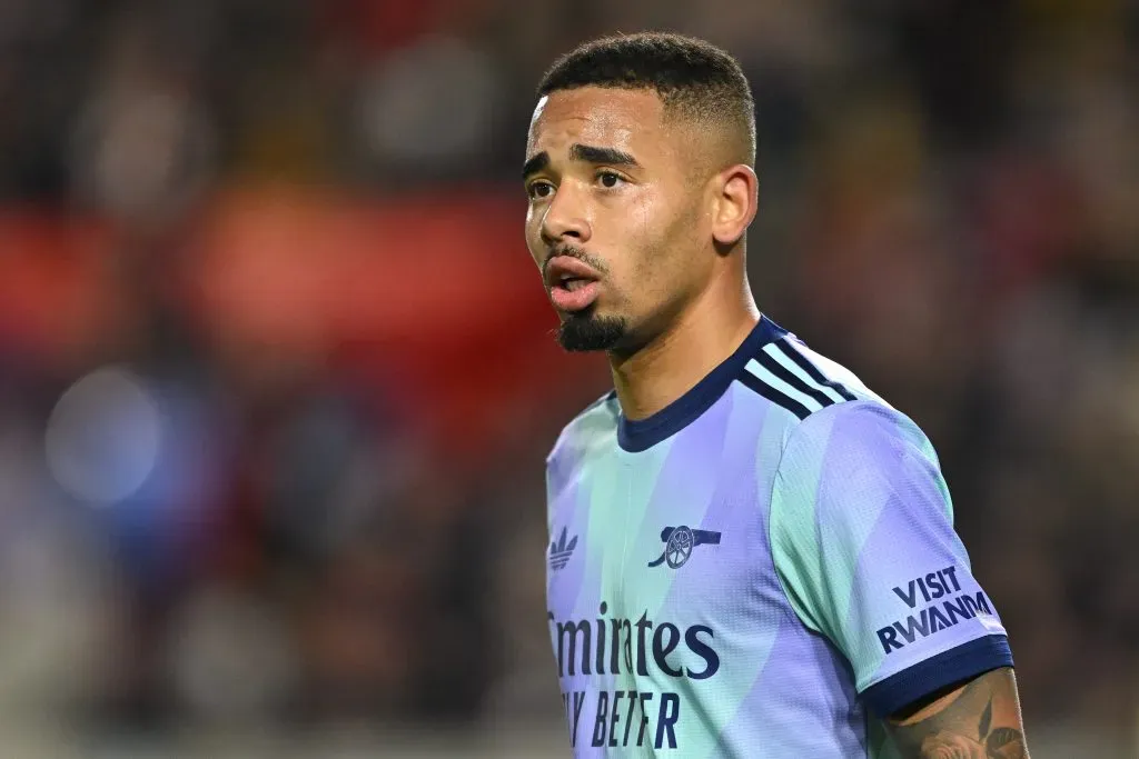 Gabriel Jesus em ação pelo Arsenal. Foto: Mike Hewitt/Getty Images