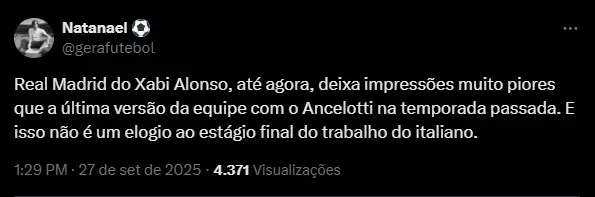 Fanáticos criticam Xabi Alonso