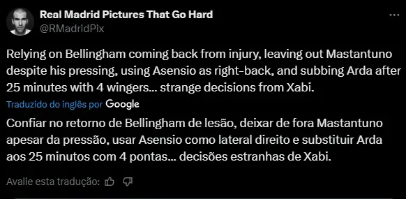 Fanáticos criticam Xabi Alonso