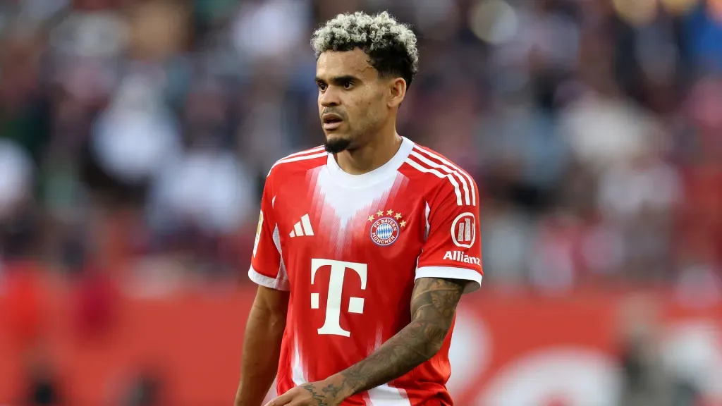 Luis Díaz em jogo do Bayern de Munique (Foto: Alexander Hassenstein/Getty Images)