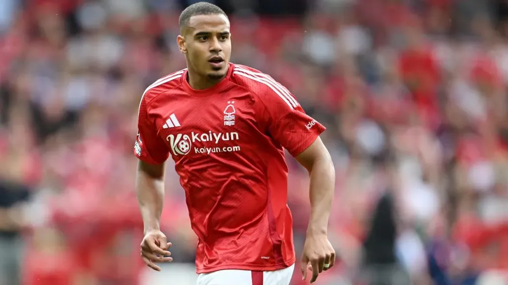 Murillo em jogo do Nottingham Forest. Foto: Michael Regan/Getty Images