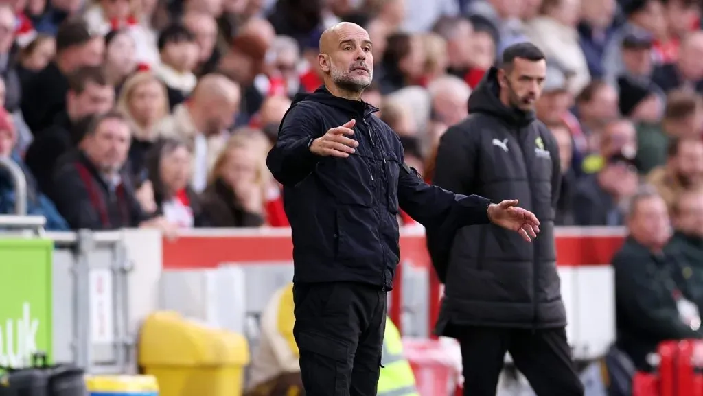 Pep Guardiola reconheceu que o jogador ainda busca seu ritmo ideal e pode não atingir a melhor forma antes da Copa do Mundo. (Photo by Justin Setterfield/Getty Images)
