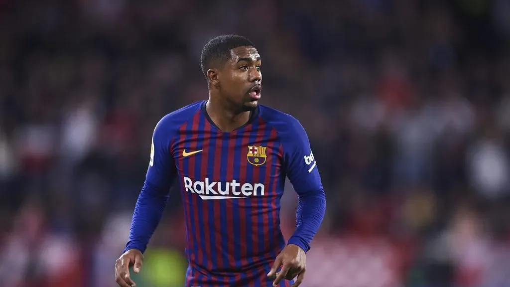 Malcom em jogo do Barcelona. Foto: Aitor Alcalde/Getty Image