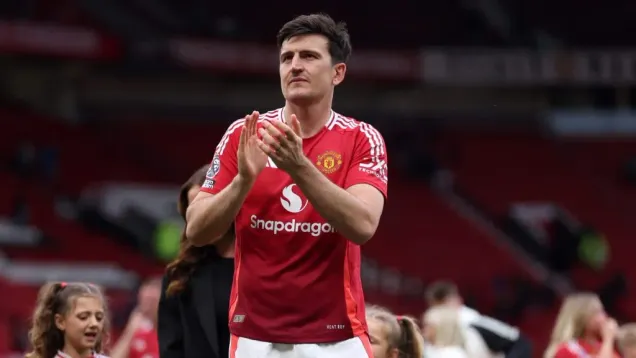 Harry Maguire pelo Manchester United. (Photo by Alex Livesey/Getty Images)