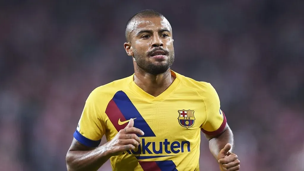 Rafinha em jogo do Barcelona. Foto: Juan Manuel Serrano Arce/Getty Images