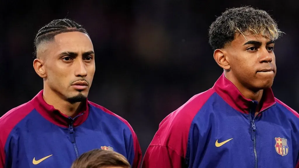 Lamine Yamal e Raphinha estão em recuperação no Barcelona (foto: Aitor Alcalde/Getty Imagens)