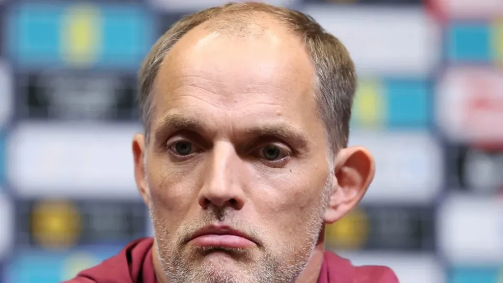 Thomas Tuchel comentou sobre a lesão na virilha que afasta Cole Palmer dos próximos compromissos da Inglaterra e do Chelsea. (Photo by Justin Setterfield/Getty Images)