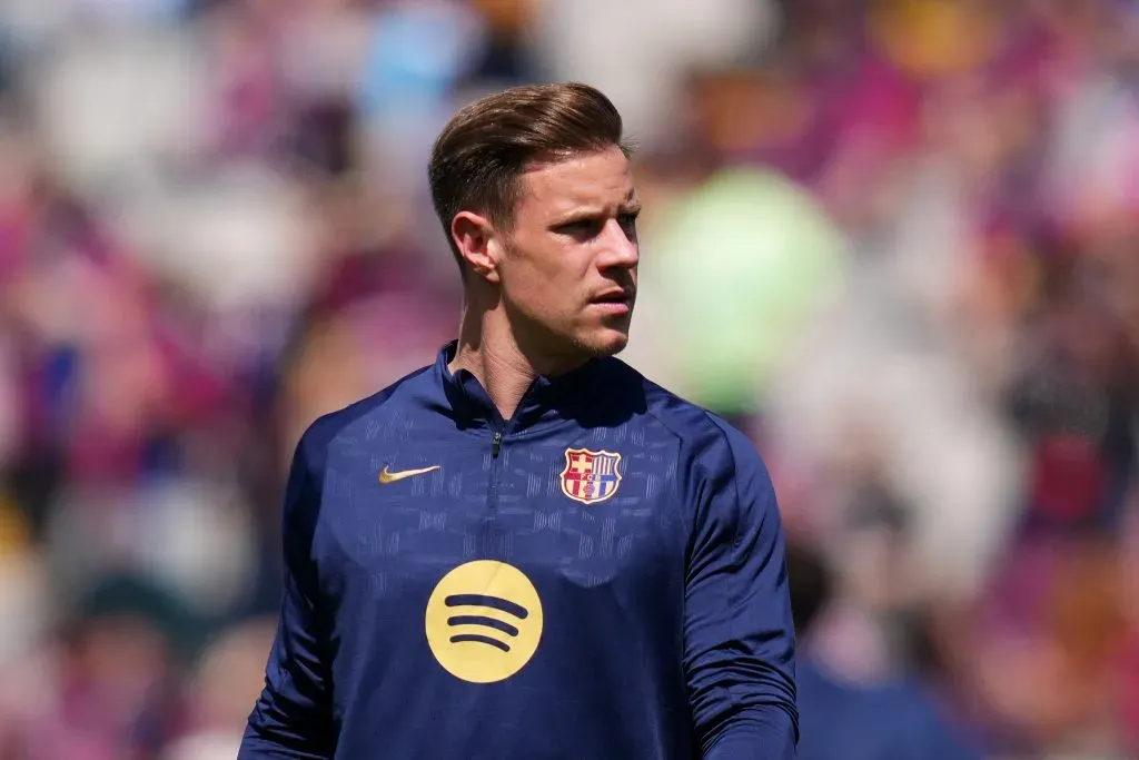Ter Stegen em campo pelo Barcelona (Photo by Alex Caparros/Getty Images)