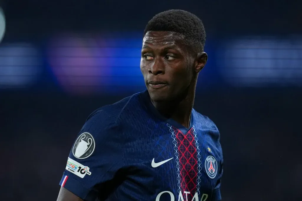 Nuno Mendes pelo PSG. (Photo by Franco Arland/Getty Images)