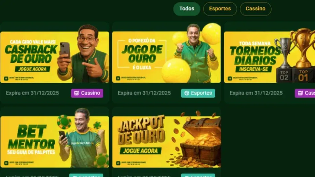 Jogo de Ouro apostas