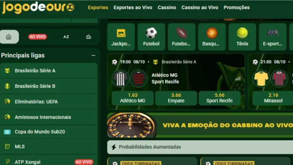 Casa conta com ótimos mercados para apostar (Reprodução)