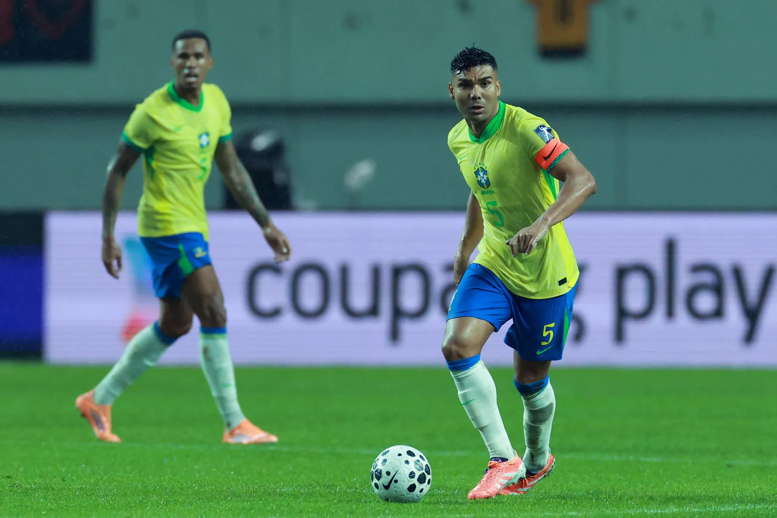 Casemiro em ação pelo Brasil. Foto: Han Myung-Gu/Getty Images