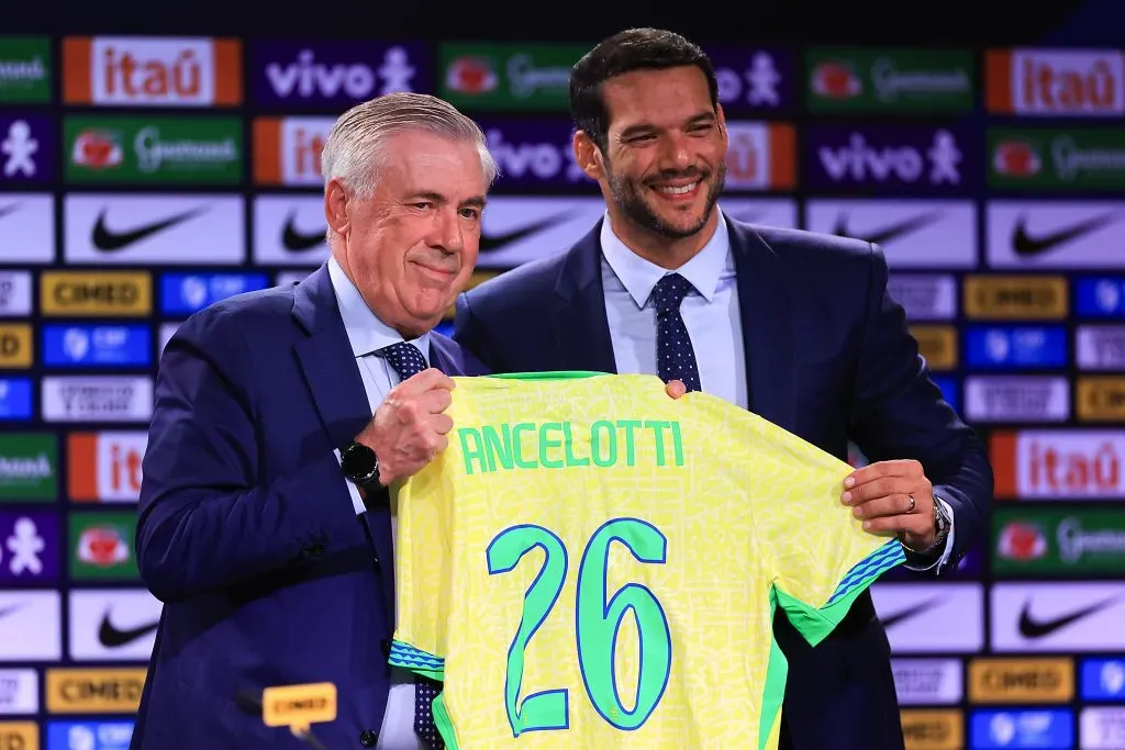 Carlo Ancelotti, técnico da Seleção Brasileira