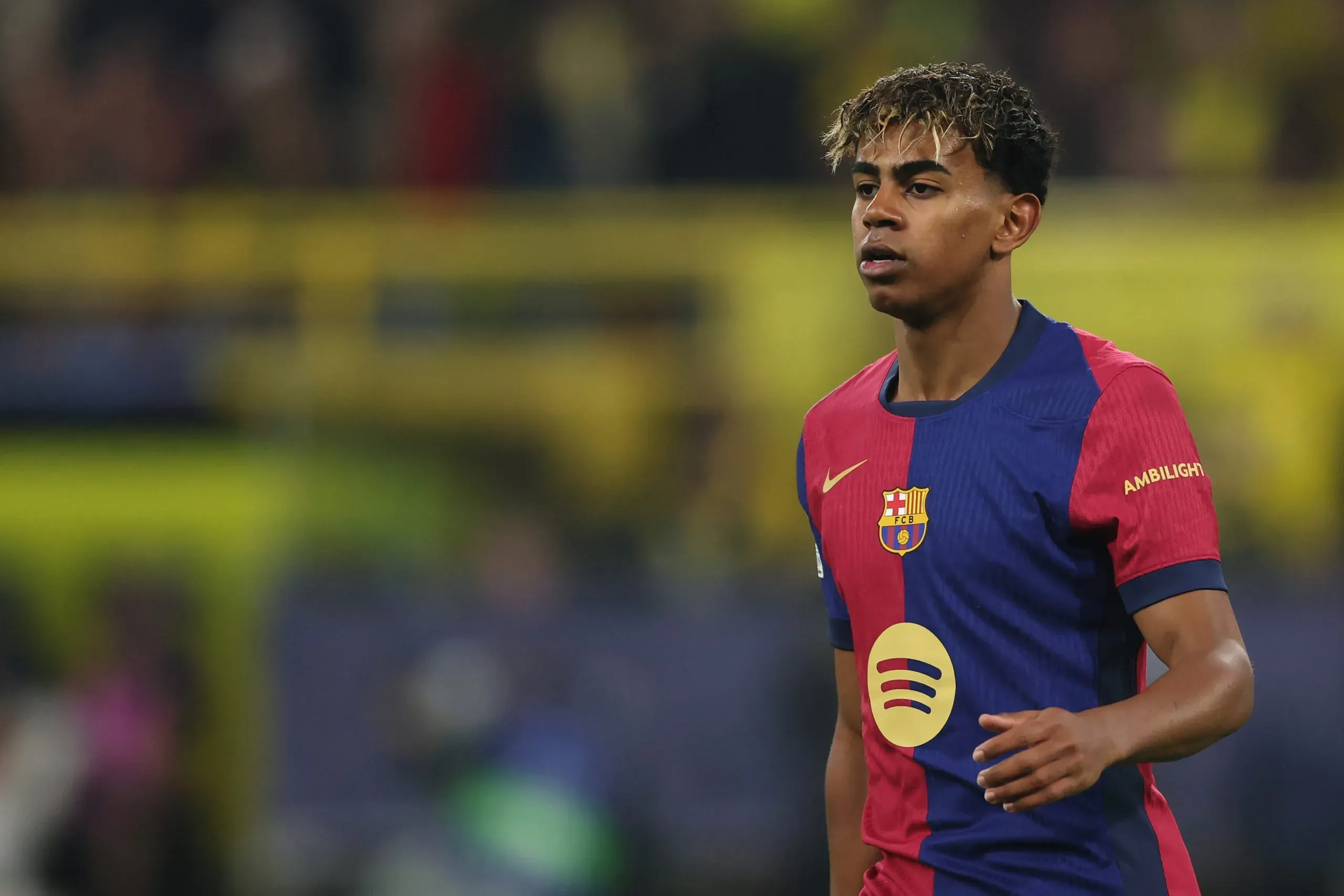 Lamine Yamal, craque do Barcelona. Foto: Dean Mouhtaropoulos/Getty Images