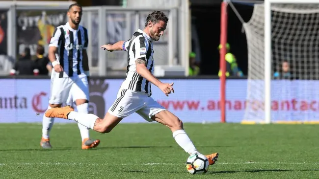 Marchisio em ação pela Juventus em 2018. Foto: Francesco Pecoraro/Getty Images
