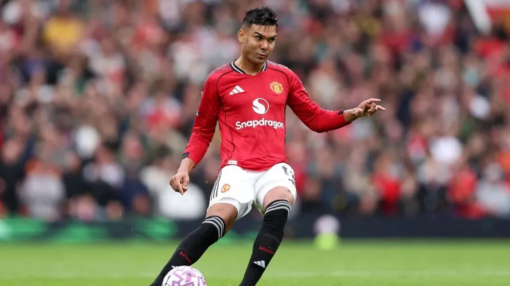 Casemiro pelo Manchester United (foto: Matt McNulty/Getty Imagens)