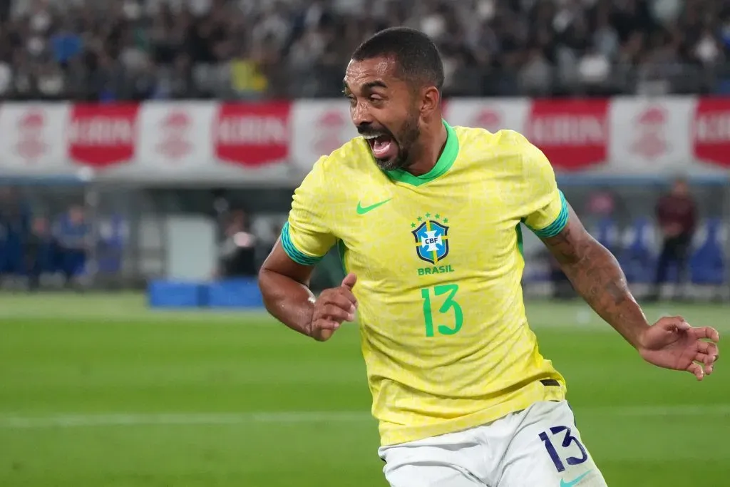 Paulo Henrique, do Vasco, foi um exemplo que o treinador Ancelotti buscou jogadores em ótima fase no Campeonato Brasileiro. Ele foi chamado no último momento, e contra o Japão, marcou um gol e entrou como titular. (Foto: Koji Watanabe/Getty Images)