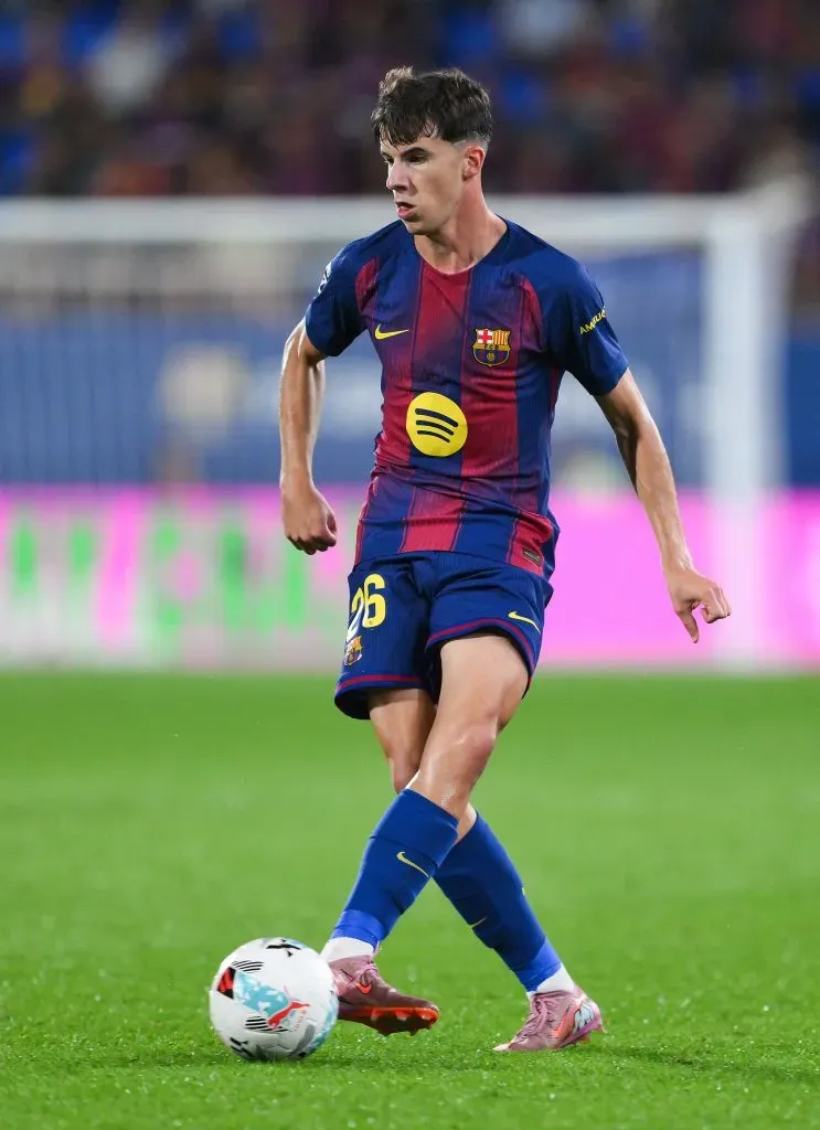 Jofre Torrents, do FC Barcelona, em campo (FOto: David Ramos/Getty images)