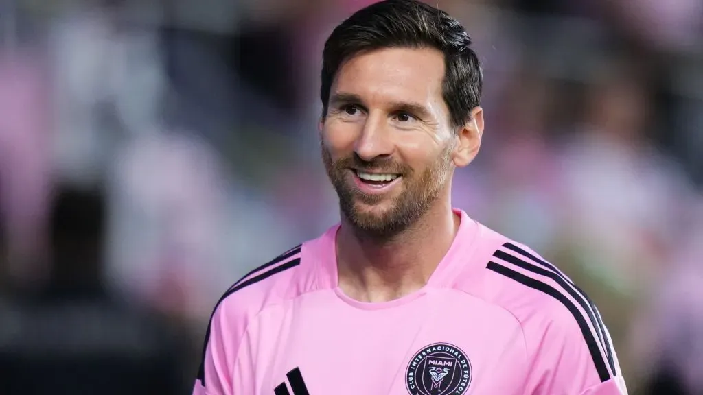 Messi participou de lances decisivos em mais uma vitória do Inter Miami. Foto: Rich Storry/Getty Imagens