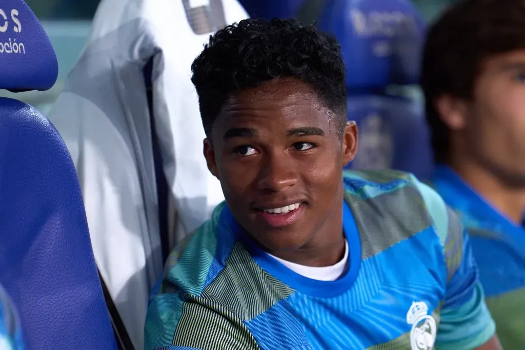 Endrick tem oferta do West Ham. Foto: Aitor Alcalde/Getty Images