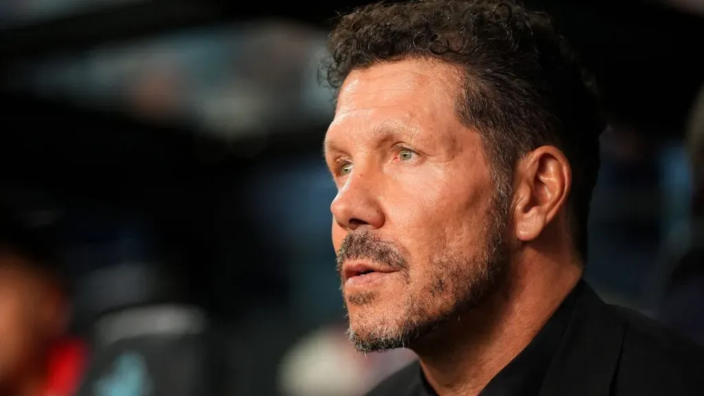 Diego Simeone, técnico do Atlético de Madrid (foto: Jose Manuel Alvarez Rey/Getty Images)