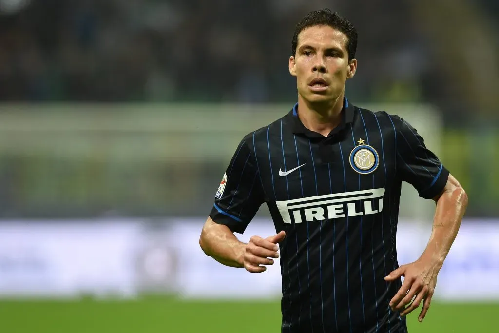 Hernanes durante sua passagem pela Inter de Milão. (Photo by Valerio Pennicino/Getty Images)