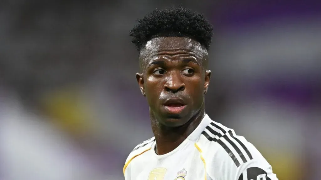 Vini Jr em ação pelo Real Madrid.