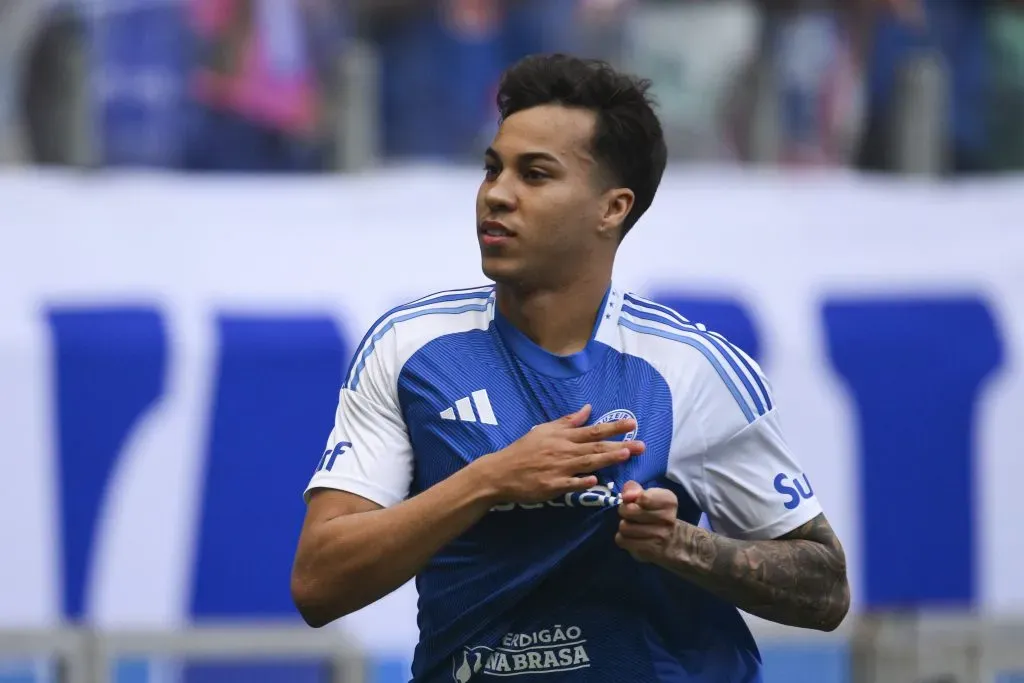 Kaio Jorge em ação pelo Cruzeiro. (Photo by Pedro Vilela/Getty Images)