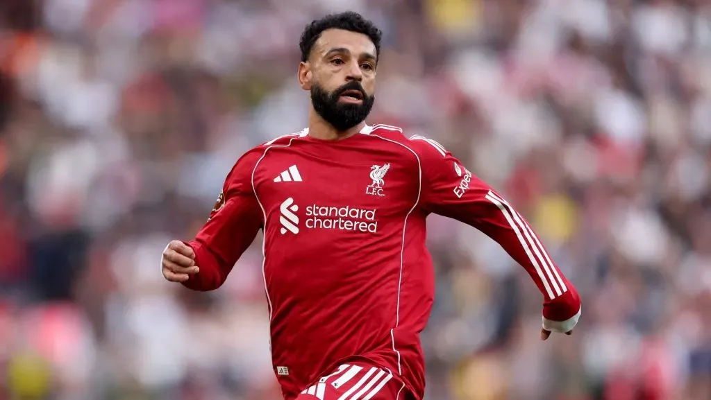 Mohamed Salah durante partida da Premier League. Foto: Carl Recine/Getty Images