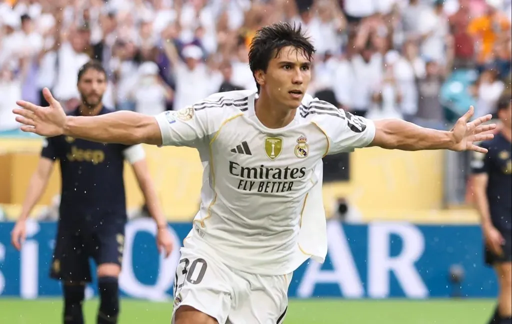 Gonzalo García pelo Real Madrid. Foto: Megan Briggs/Getty Images