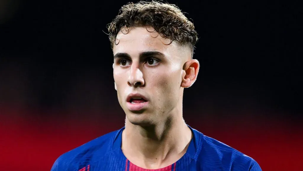 Fermín López em campo com o Barcelona (Photo by David Ramos/Getty Images)