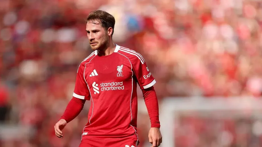 Mac Allister pelo Liverpool. (Foto: Carl Recine/Getty Images)
