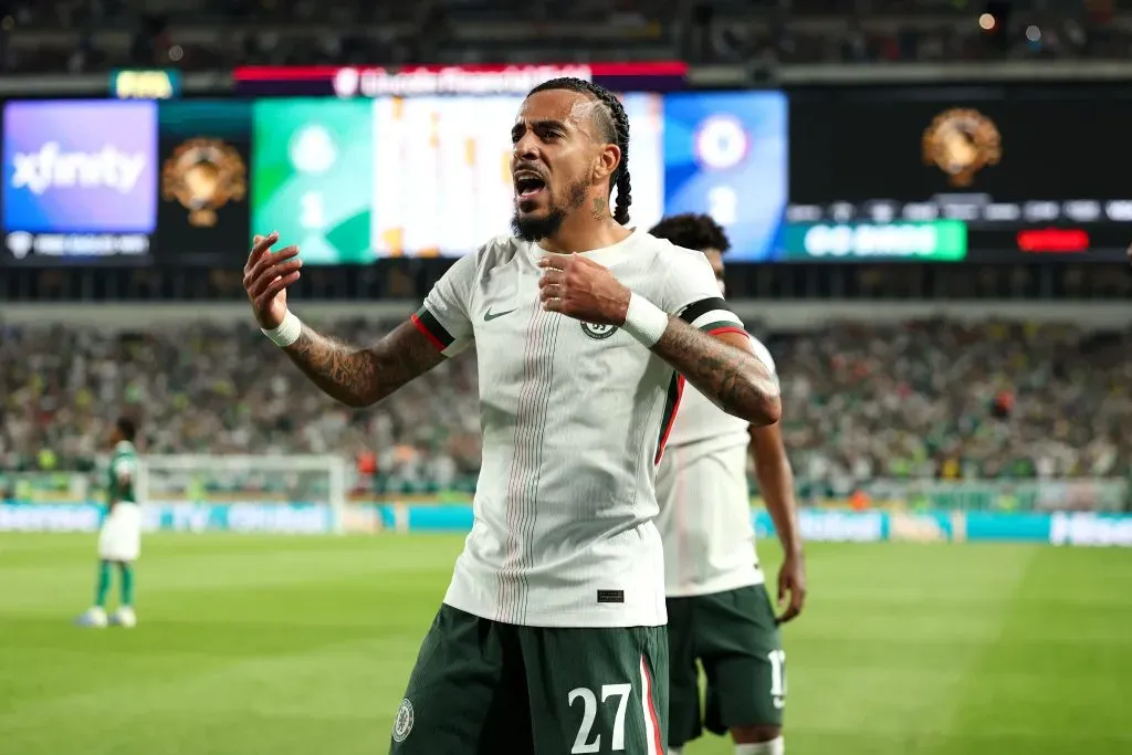 Malo Gusto comemorando gol pelo Chelsea na Copa do Mundo de Clubes (Photo by Dan Mullan/Getty Images)