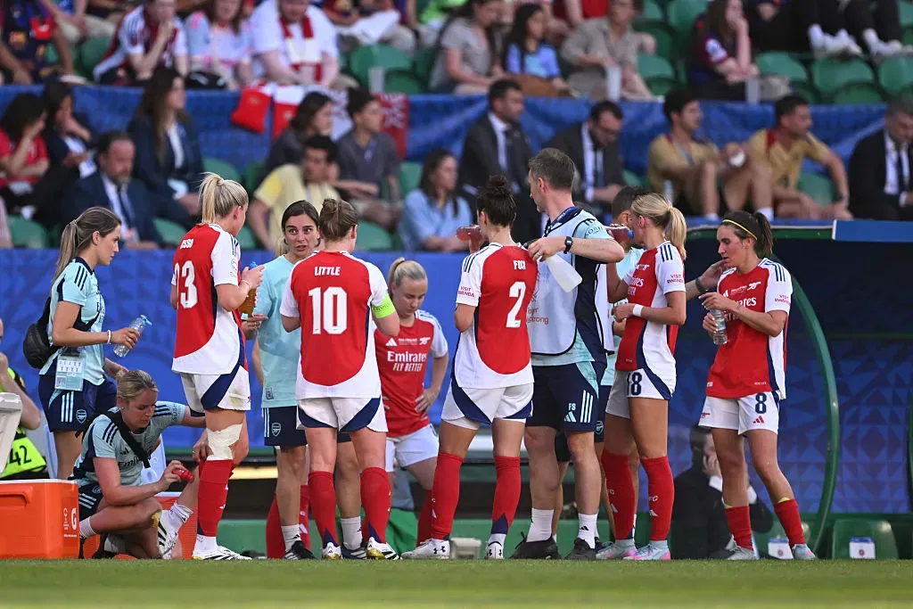 Renée Slegers foi uma dos pilares do título do Arsenal na Liga dos Campeões Feminina -Foto: David Ramos/Getty Images